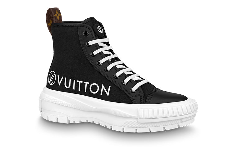 (WMNS) LOUIS VUITTON Squad Platform Ankle Sneakers 'Black' 1A96EU