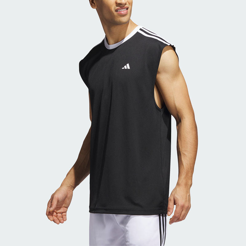 adidas Basketball All-World Sleeveless Tee 'Black' IL2294