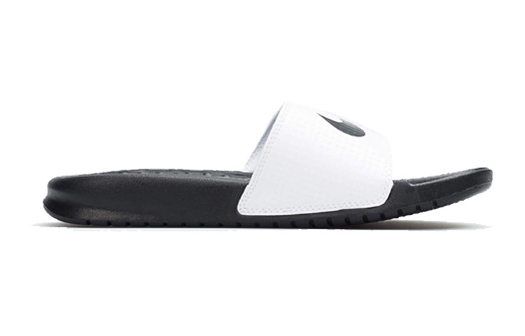 (WMNS) Nike KLAPKI Benassi Swoosh 'Black White' 312432-102
