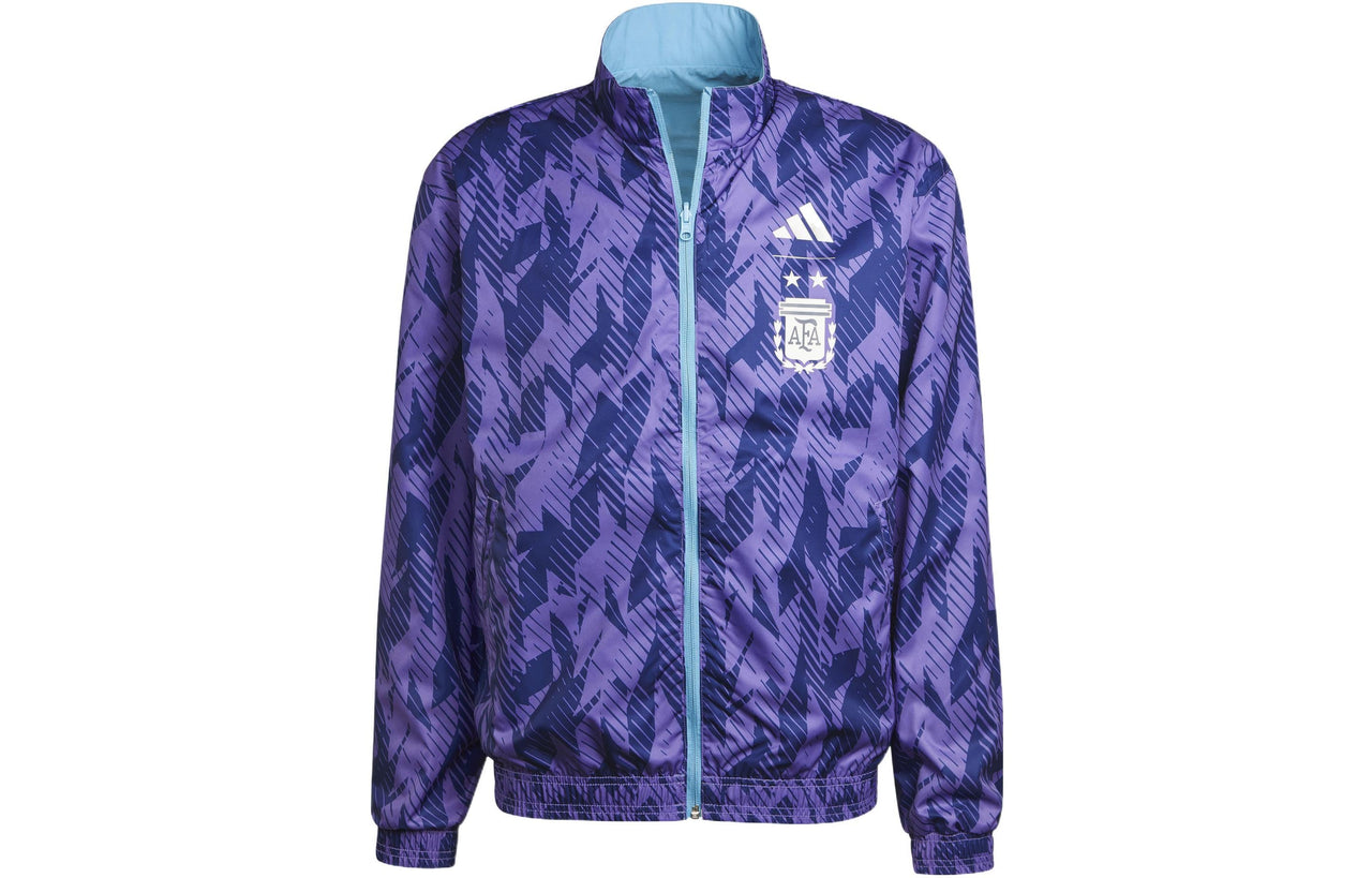 adidas Argentina Anthem Jacket Men's Sports Soccer Running Top Light Blue HF3948