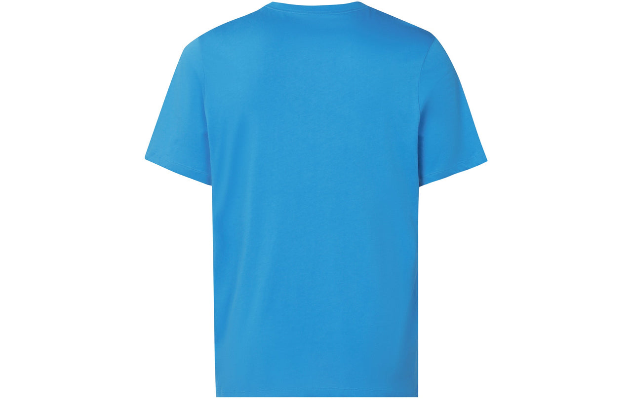 Nike Just Doit Casual Sports Alphabet Printing Short Sleeve Blue DD1263-435