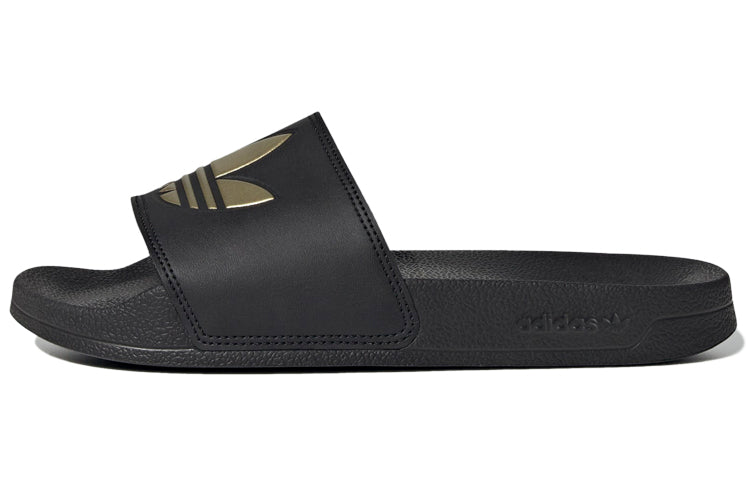 (WMNS) adidas Adilette Lite Slide 'Black Matte Gold' GZ6196