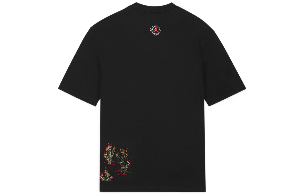 Air Jordan x Travis Scott Flight Graphic T-shirt 'Black' DO4101-010