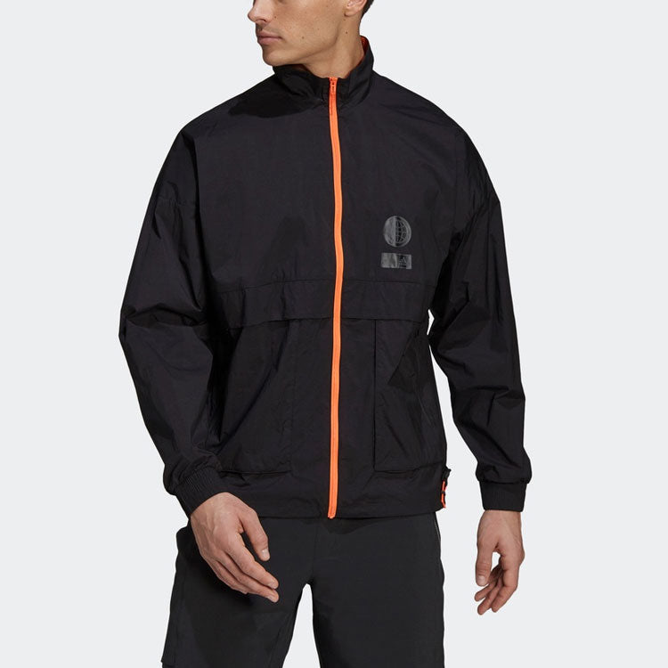 adidas Ub Wb Astro Sports Windproof Stand Collar Jacket Black GU1756