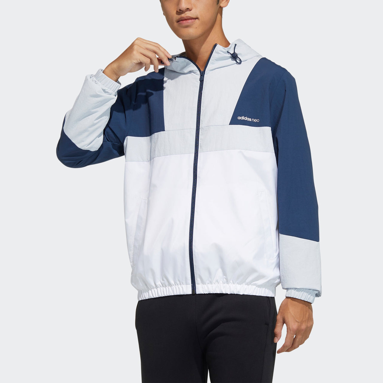 adidas neo M Fd Wb 1 Casual Sports Hooded Jacket Light Blue H45092