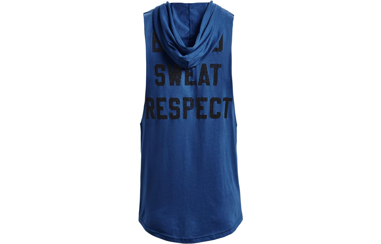 Under Armour Project Rock BSR Bull Sleeveless Hoodie 'Blue Black' 1376939-471