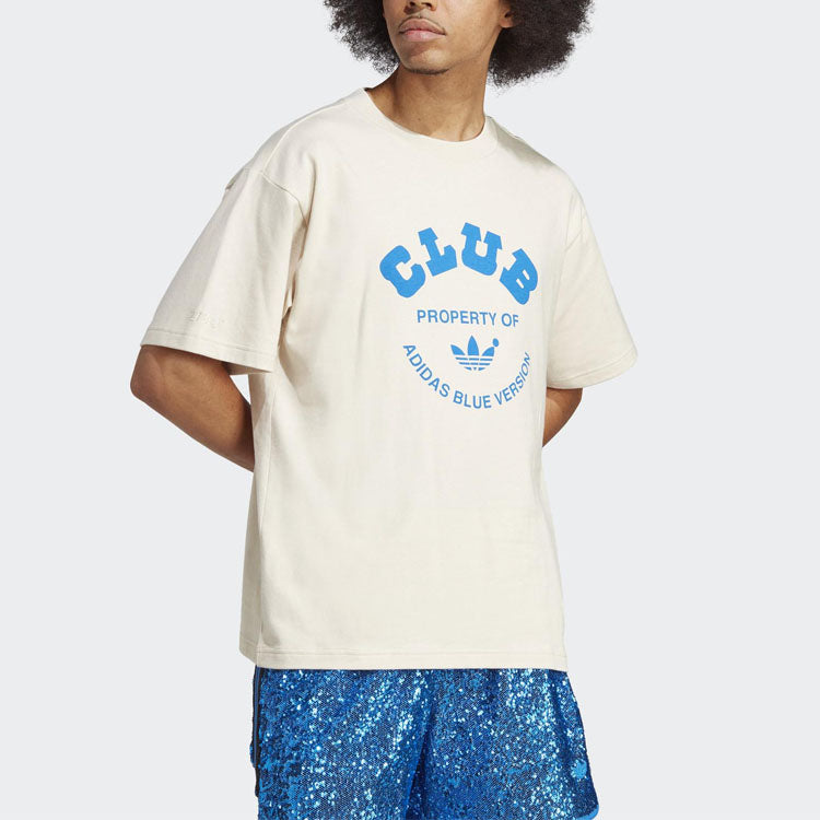 adidas Originals Blue Version Club Tee 'Beige' IA2489