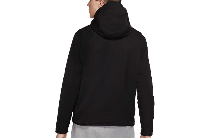 Nike Sportswear Tech logo Printed casual hooded Jacket 'Black' CU4486-010