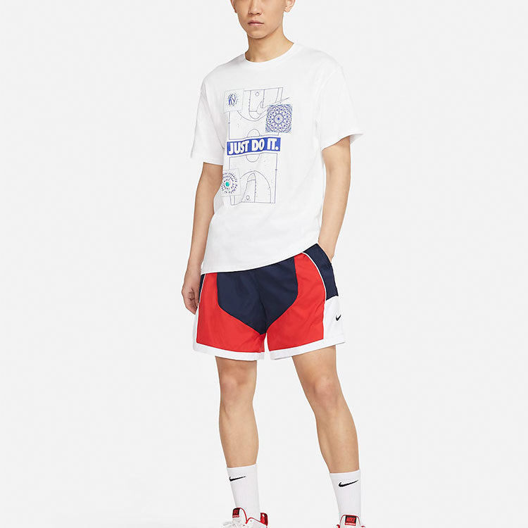Nike Throwback Woven Sports Basketball Shorts Red CV1863-419