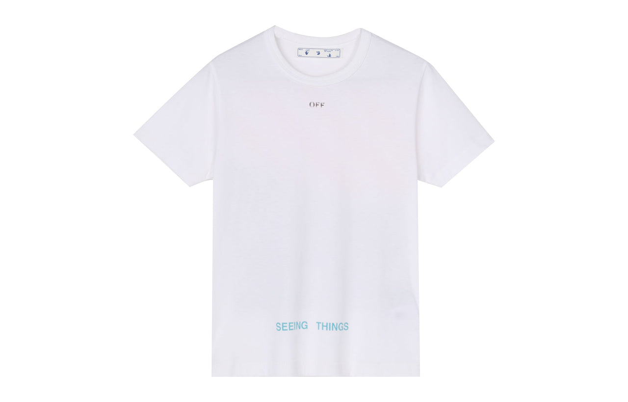 Men's Off-White Marilyn Monroe Printing Short Sleeve White T-Shirt OMAA002F171850470188