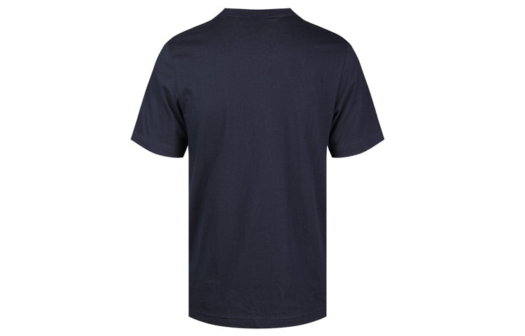 adidas Large logo Round Neck Short Sleeve Navy Blue DT9932
