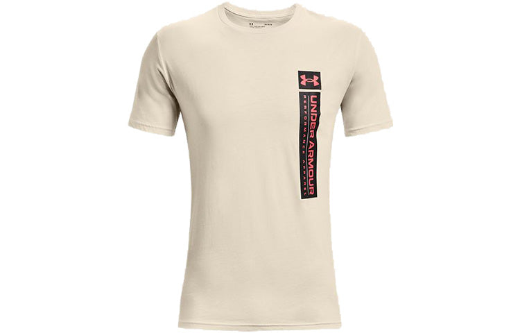 Men's Under Armour Reflection Wave Casual Sports Breathable Short Sleeve Creamy White 1361674-110