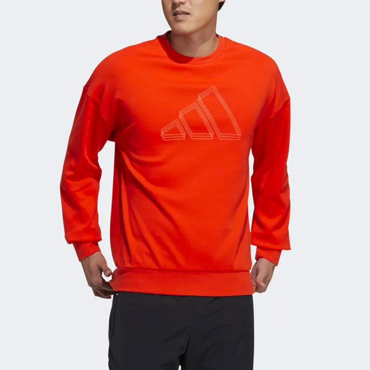 adidas SPORTSWEAR LOGO SWEATSHIRT 'Bold Orange' H40193