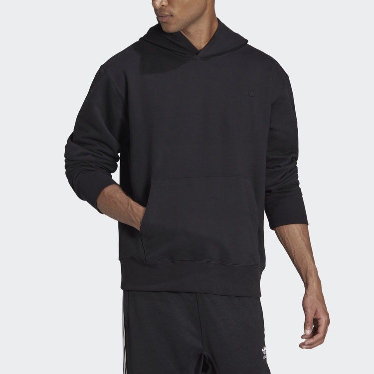 adidas originals Embroidered Small Label Solid Color Sports Black HF6373