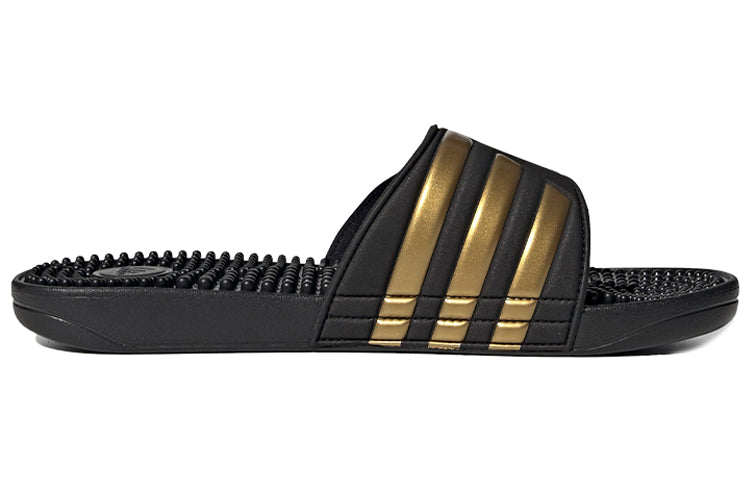 adidas Adissage Slides 'Black Gold Metallic' EG6517