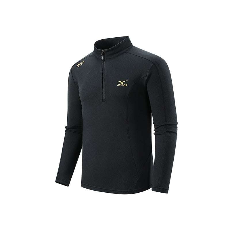 Mizuno Hybrid Long Sleeve T-Shirt 'Black' A2CA3501