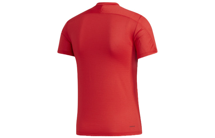 adidas KENTA RISE TEE Training Sports Short Sleeve Red GM5065