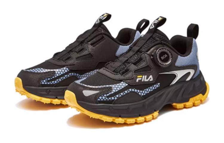 (GS) FILA BOA Running Shoes 'Black Grey Blue' K15B342503FBA