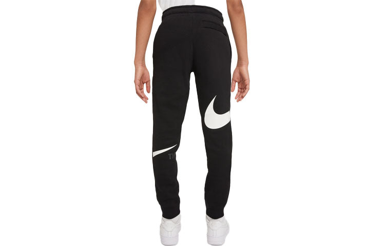 (GS) Nike Large Logo Printing Knit Sports Pants/Trousers/Joggers Boy Black DD8721-010