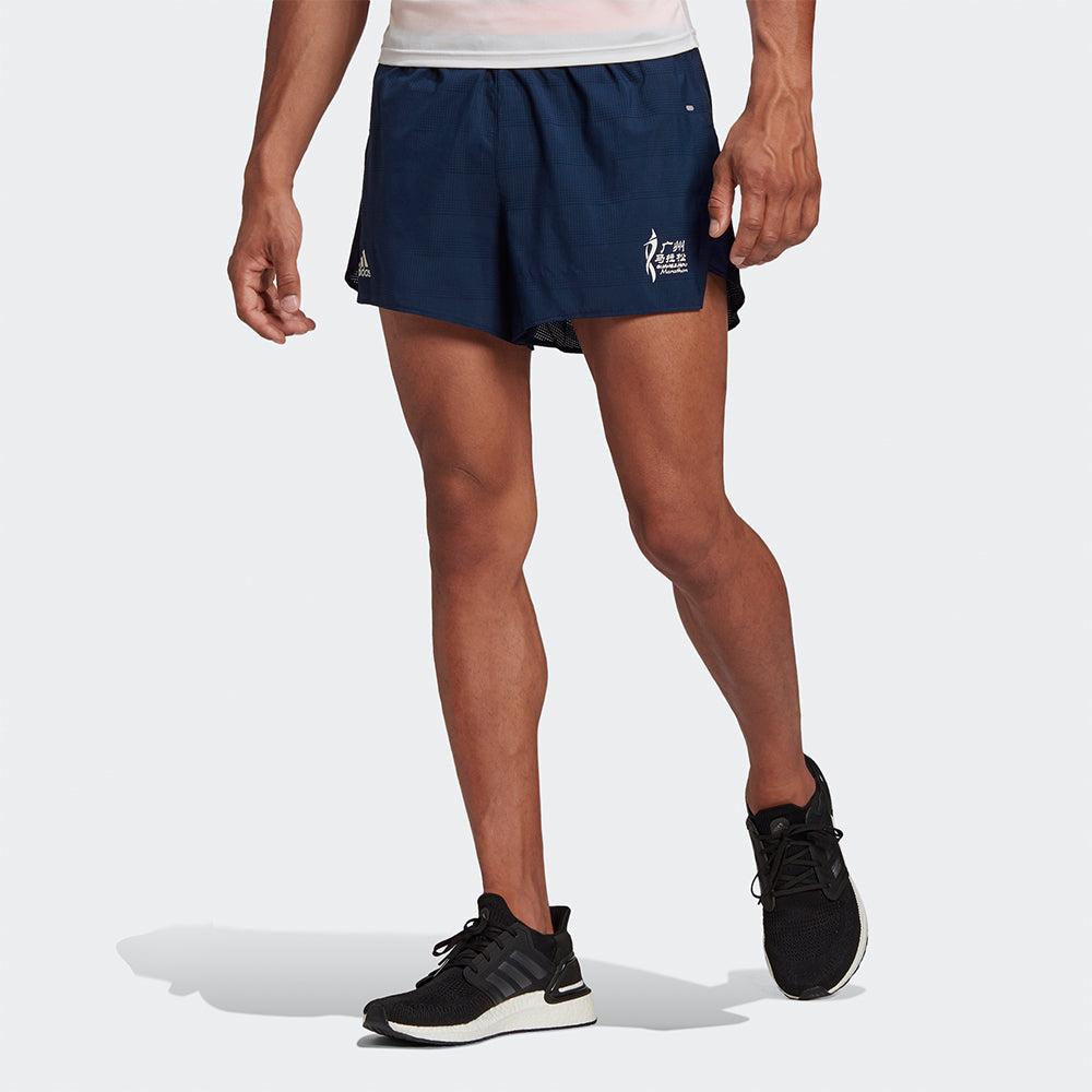 adidas Gzm Split Sh M Running Sports Knit Shorts Black GV3743