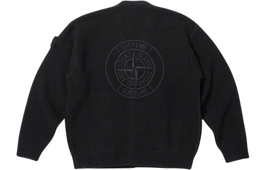 Supreme x STONE ISLAND FW23 Week10 Boucle Cardigan Jacket 'Black' SUP-FW23-172