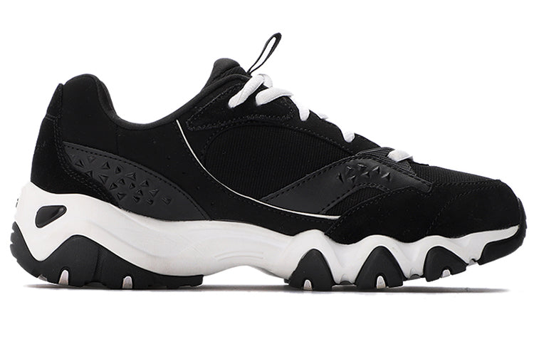 (WMNS) Skechers D'Lites Running Shoes Black 66666118-BLK