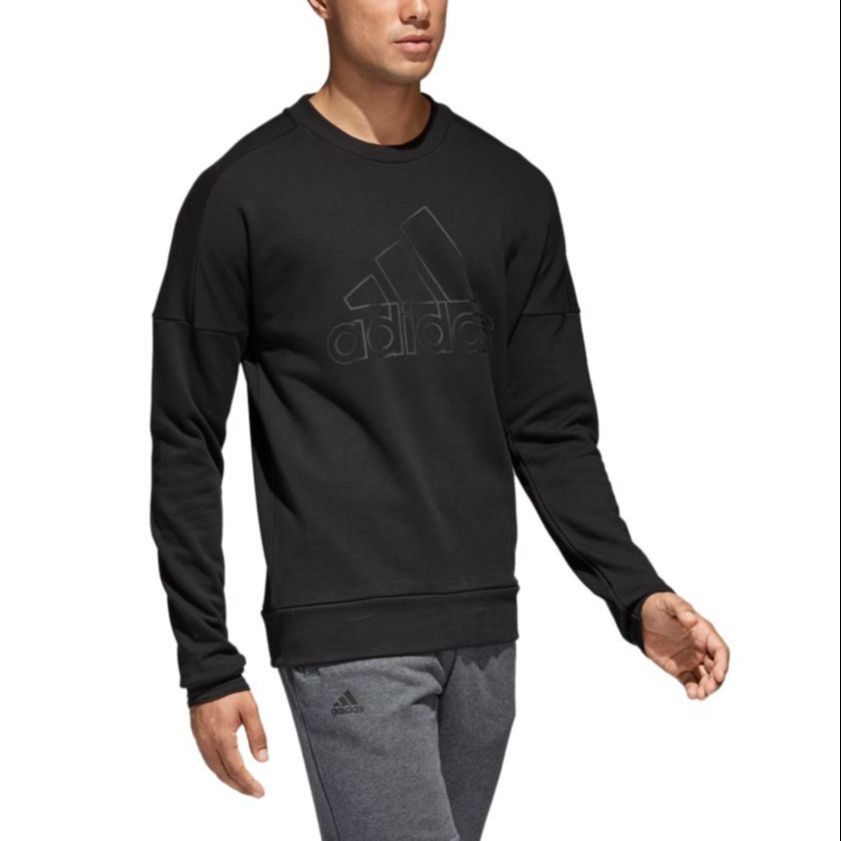 adidas Logo Sweatshirt 'Black' CW3542