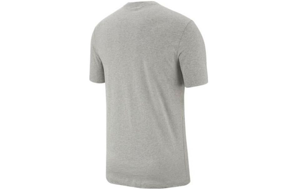 Men's Nike Embroidered Small Round Neck Short Sleeve Dark Grey T-Shirt AR4999-064