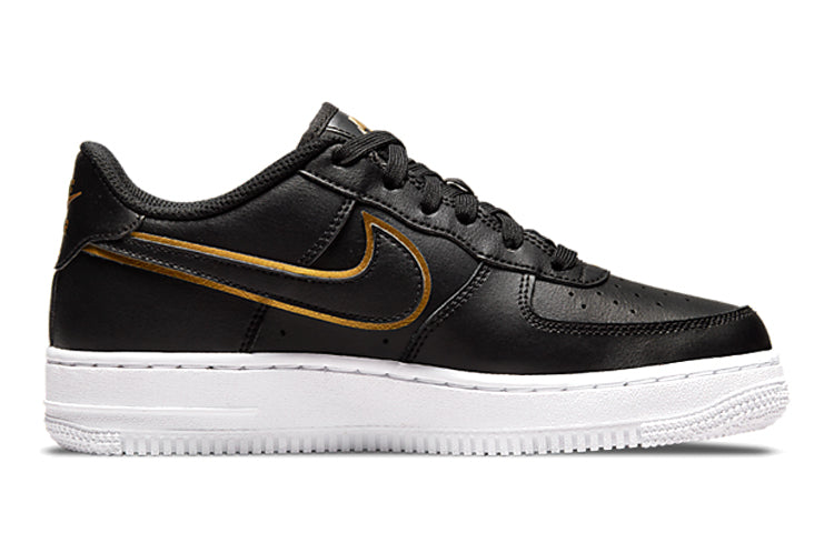 (GS) Nike Air Force 1 LV8 'Black Metallic Gold' DM3322-001