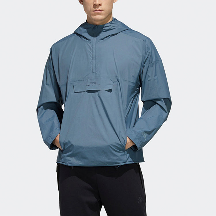 adidas Sports Woven Pullover Jacket Blue FM5410