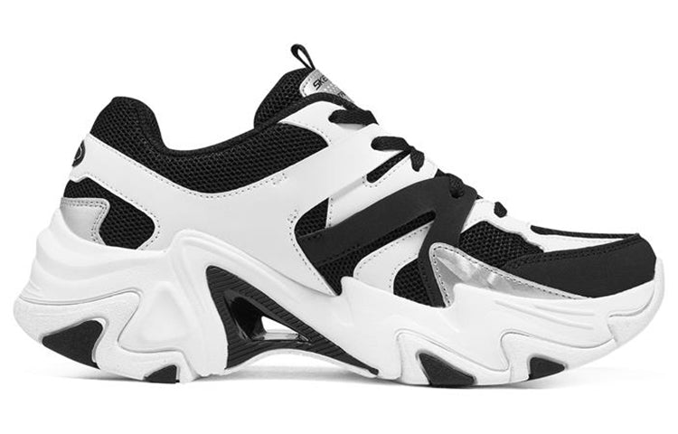 (WMNS) Skechers Stamina V3 'White Black' 896071-BKW