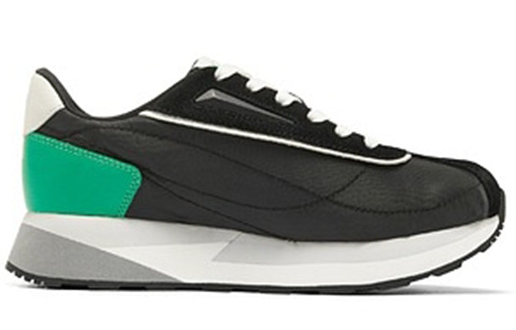 (WMNS) Skechers Heydayz Sport Shoes 'Black Green Grey' 155495-BKGR