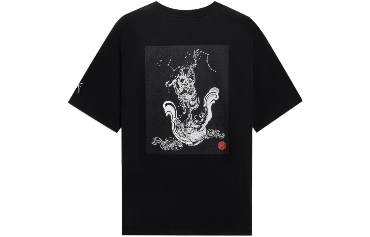 Li-Ning Way Of Wade Chinese Culture Graphic T-shirt 'Black' AHSSD47-3