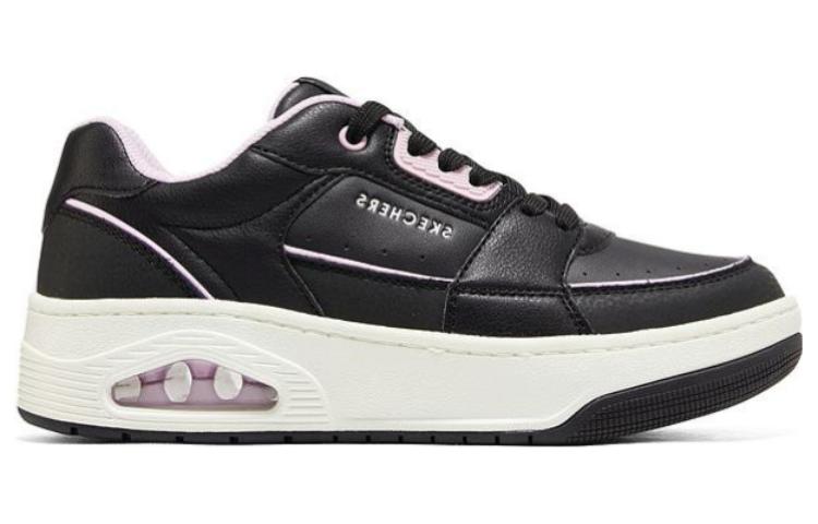 (WMNS) Skechers Uno Court - Courted Style Shoes 'Black Pink White' 177710-BKLP