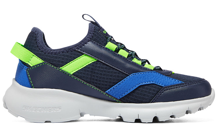 (GS) Skechers Slip-ins Razor Flex Air Sneaker 'Black Blue Green' 403841L-NVLM