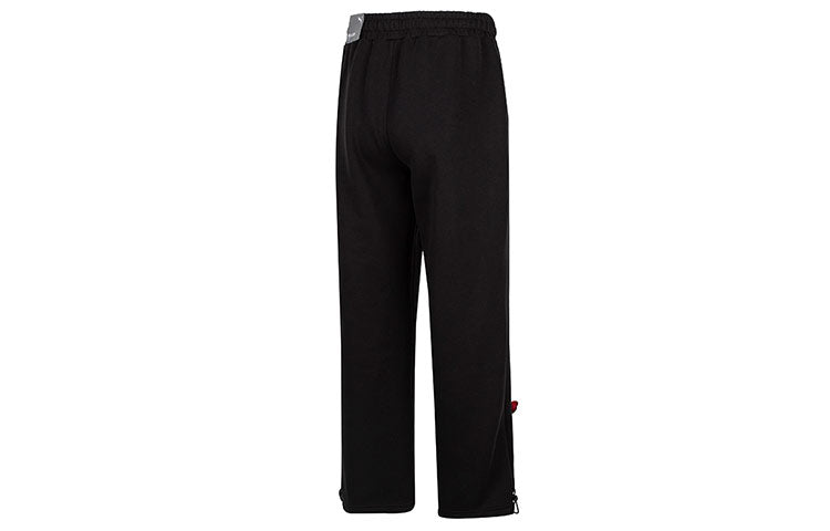 PUMA Team Badge Straight-leg Pants 'Black' 677376-01