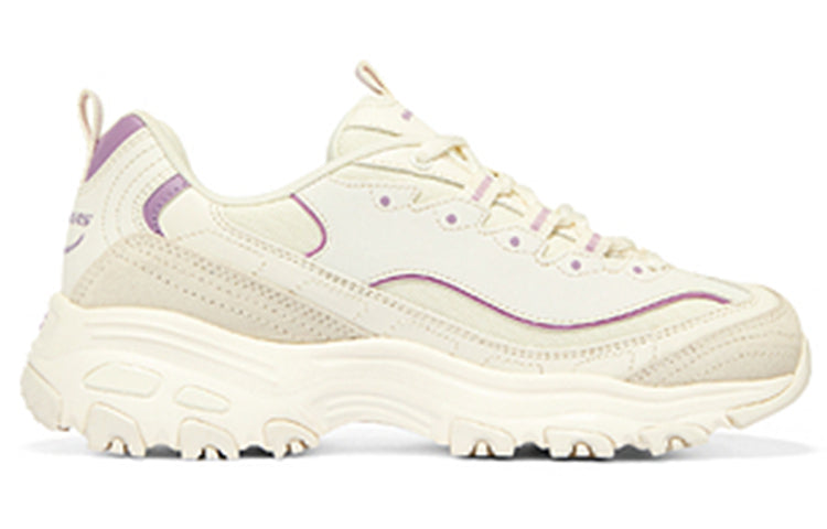 (WMNS) Skechers D'Lites 'Creamwhite Purple' 896108-NTPR