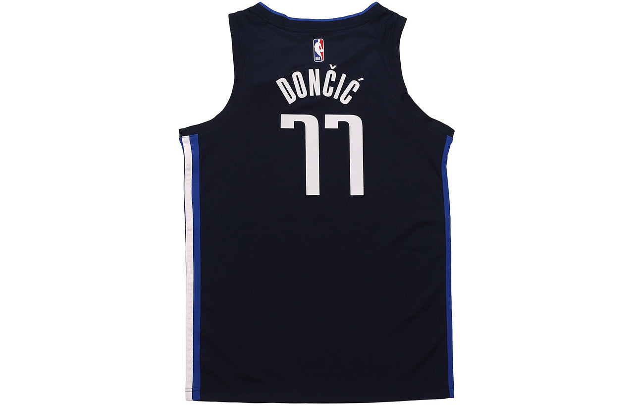 Nike NBA Basketball Jersey SW Fan Edition 20-21 Season Dallas Mavericks Doncic No. 77 Navy Blue Dark blue CV9474-421
