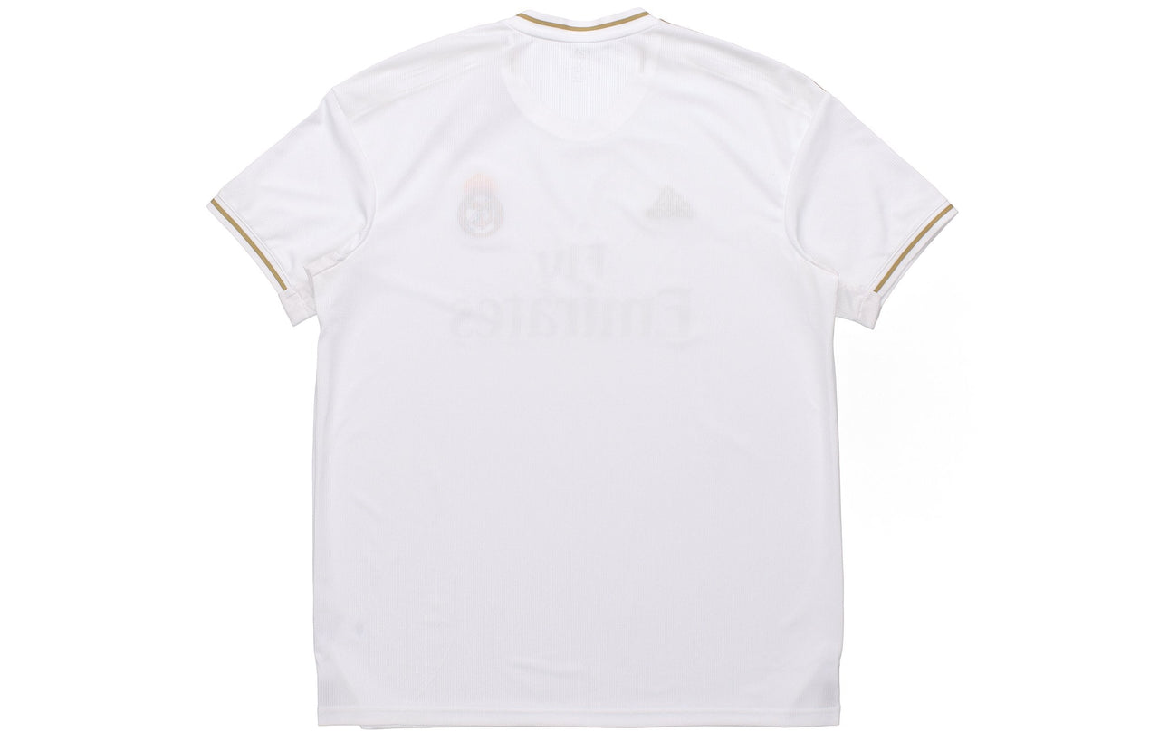 adidas real Madrid 19-20 Season Fan Edition Home Alphabet Logo Stripe Sports Soccer/Football Short Sleeve Jersey DW4433