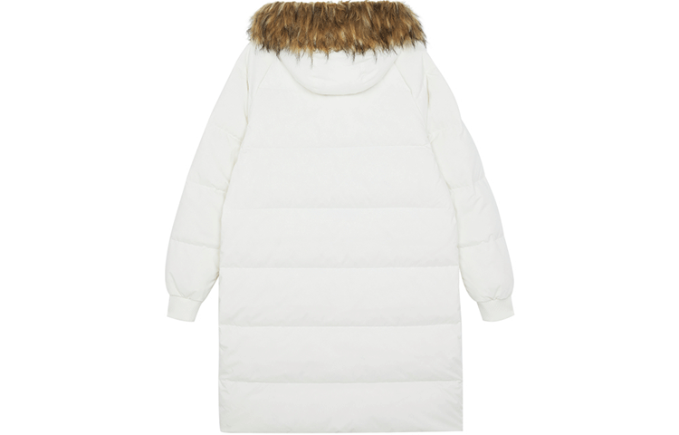 New Balance Fur Collar Warm Windproof Down Jacket 'White' AMJ14321-NMC