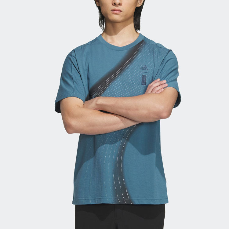adidas WUJI GFX T-Shirt 'Teal' IA8091