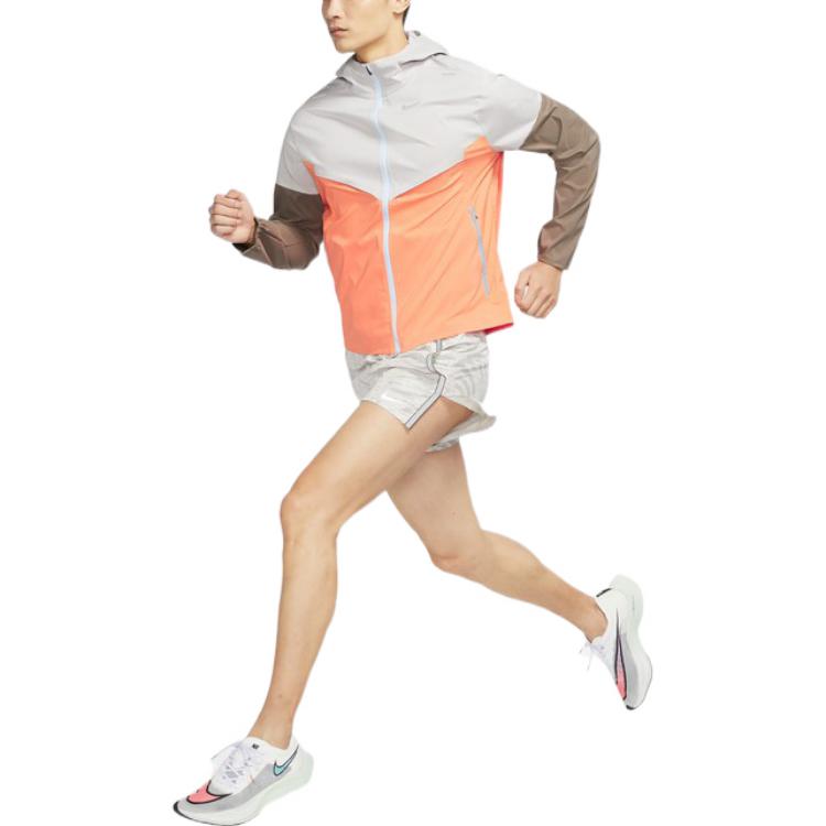 Men's Nike Colorblock Zipper Hooded Sports Hooded Long Sleeves Jacket Multicolor CZ9071-012