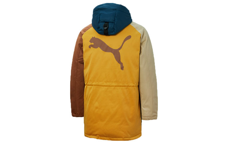 PUMA Retro Block Down Jacket 'Blue Yellow Brown' 534676-65