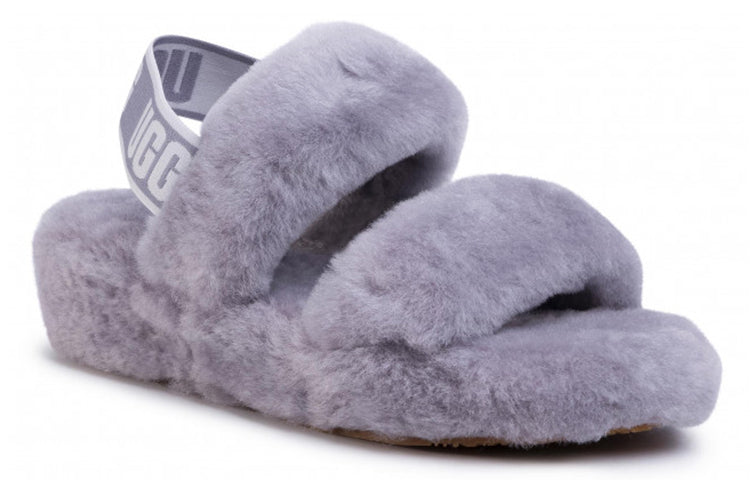 (WMNS) UGG Oh Yeah Sandals Gray Purple 1107953-SAMT