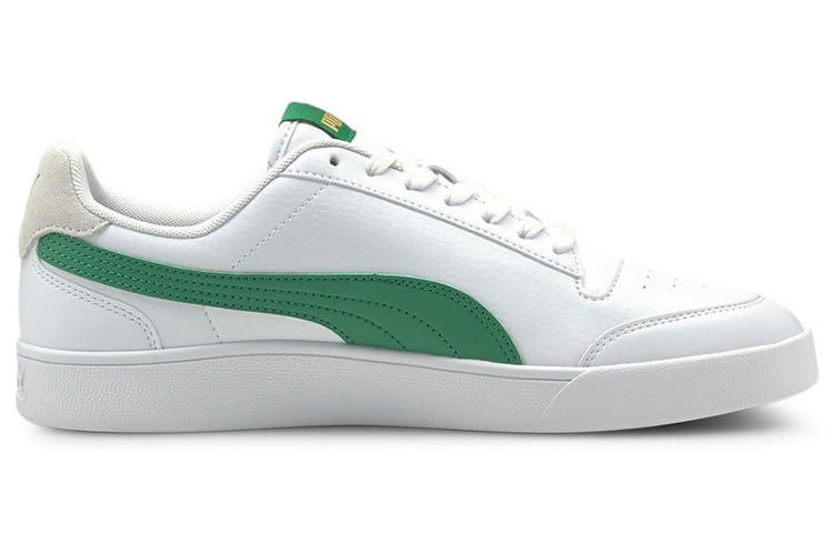 PUMA Unisex Shuffle Sneakers White/Green 309668-13