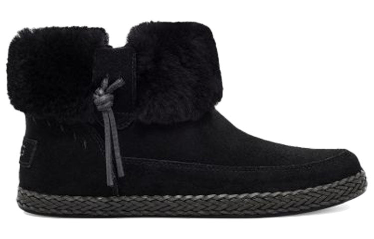 (WMNS) UGG Elowen Fleece Lined Snow Boots Black 1113593-BLK