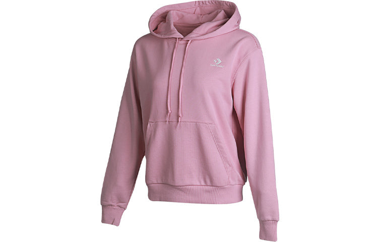 (WMNS) Converse Letter Basical Hooded Sweater Pink 10019442-A04