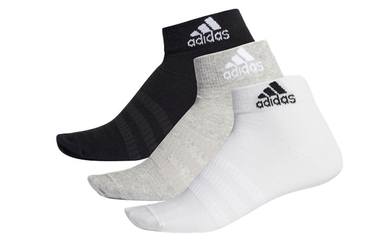 adidas Breathable Training Sports Basketball Socks Couple Style 'Black White Grey' DZ9397