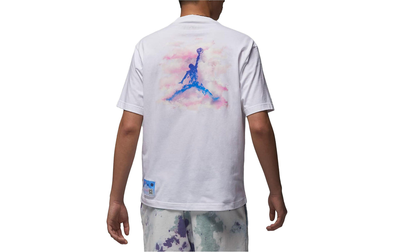 Air Jordan Dongdan Logo T-Shirt 'White Purple' FD6555-100