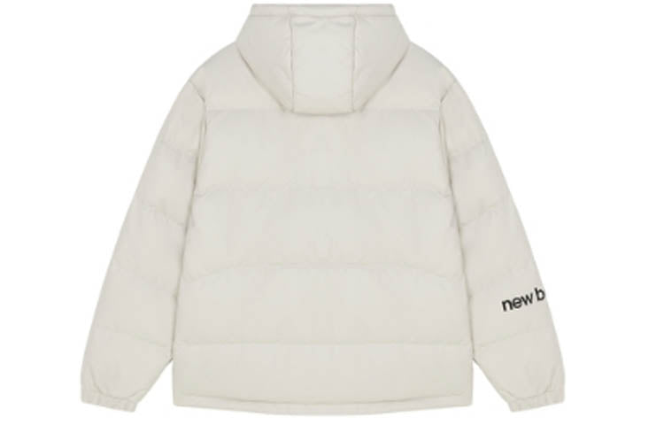 New Balance Logo Down Jacket 'White Blue' AMJ13334-BE